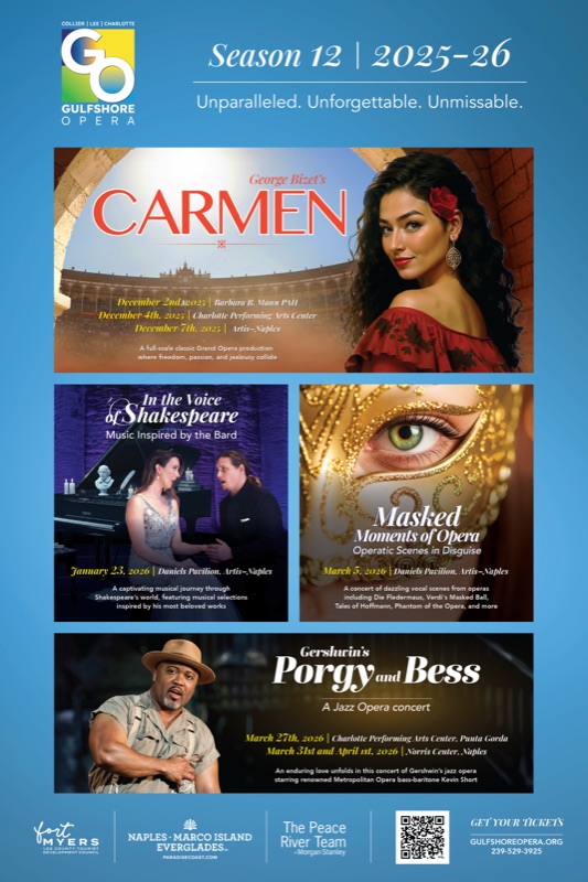 Gulfshore Opera season poster